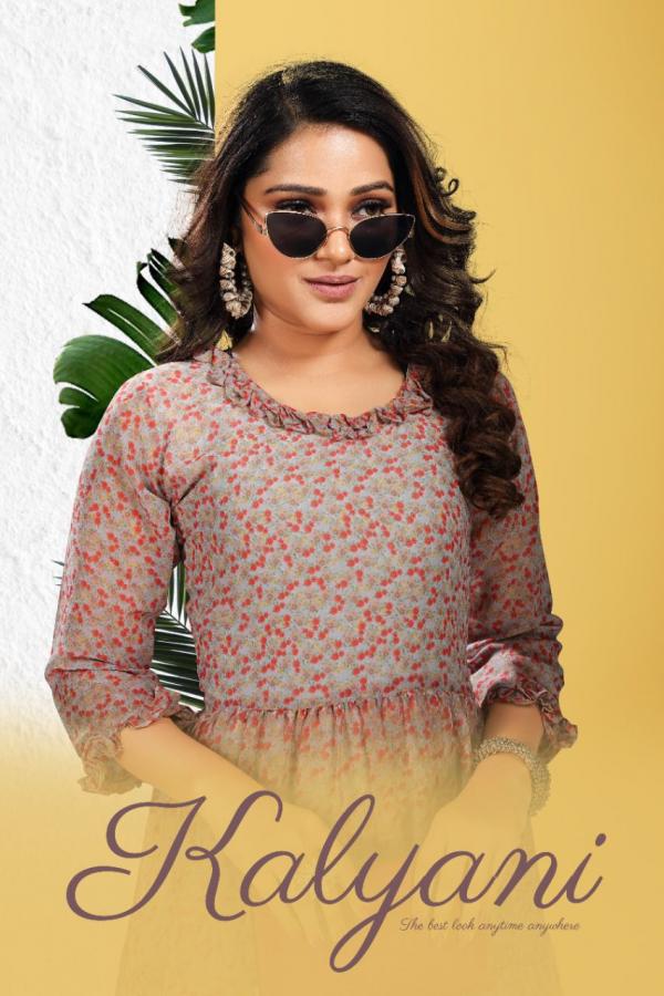 Beauty Queen Kalyani 1 Fancy Wear Georgette Designer Kurti Collection